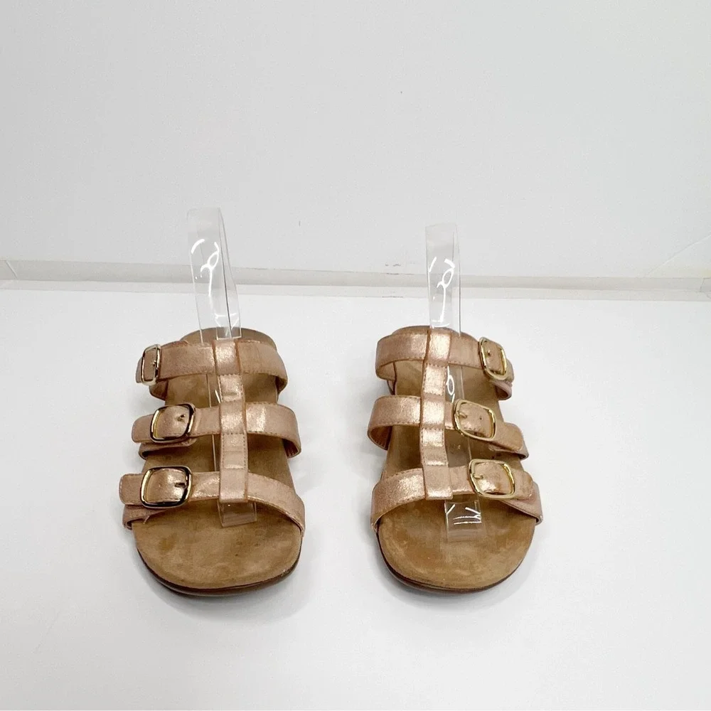 VIONIC 9 Adjustable Pink Slide Sandals - Misa Summer Vacation Open Toe‎ Casual